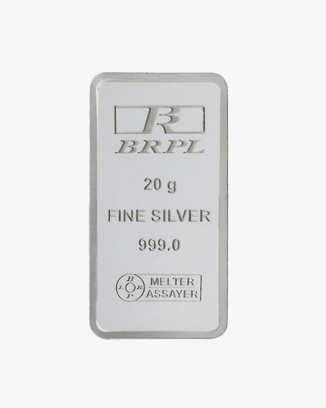 Bangalore Refinery 20 Gm For Men (999, FreeSize) Silver Bar For Men (Silver, FreeSize)