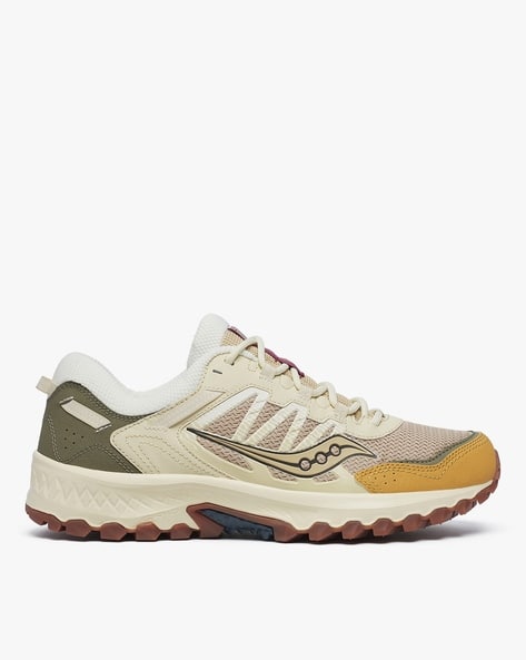 Buy SAUCONY Men Grid Peak Lace-Up Sneakers Green Color Men