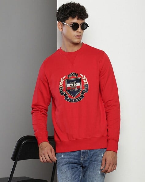 Buy Red Sweatshirt Hoodies for Men by TOMMY HILFIGER Online