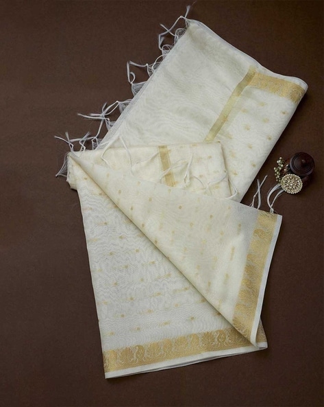 Women Printed Dupatta with Tassels Price in India