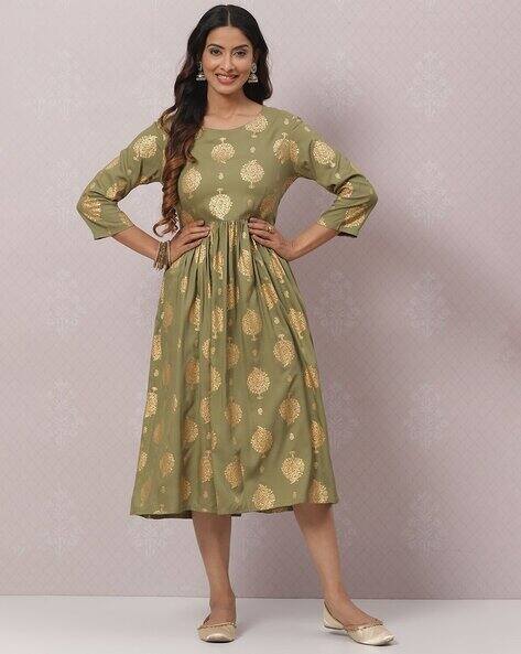 Buy Mehendi Green Dresses & Gowns for Women by Biba Online | Ajio.com Buy Mehendi Green Dresses & Gowns for Women by Biba Online | Ajio.com
