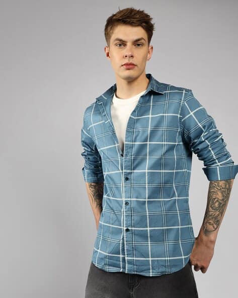 Checked Slim Fit Shirt