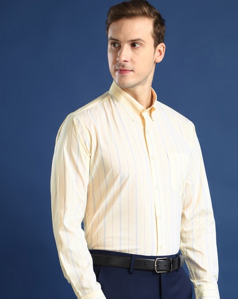 Hancock Men Stripes Slim Fit Shirt