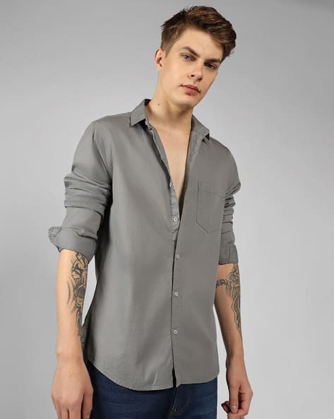 Buy Indigo Shirts for Men by DENNISLINGO PREMIUM ATTIRE Online