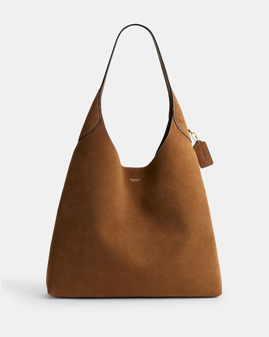 COACH Brown Suede deals Small Hobo Bag