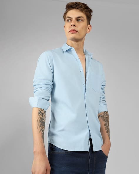 Classic Slim Fit Shirt with Full Sleeves