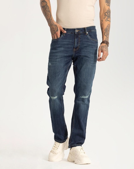 Men Mid-Rise Straight Fit Jeans