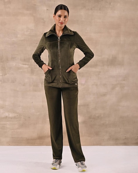 Olive tracksuit womens sale