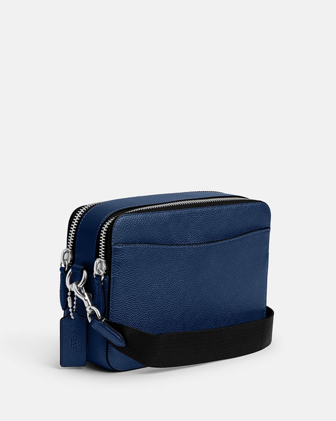 Shoulder Bag Blue Crossbody Coach Purse Embossed Charter Crossbody Bag