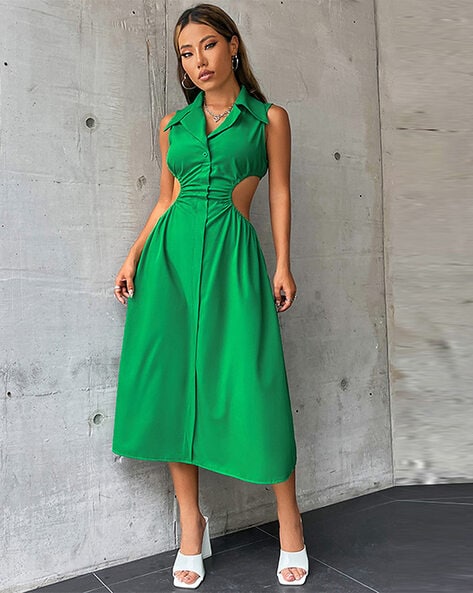 Buy GREEN Dresses for Women by Lulu Sky Online Ajio