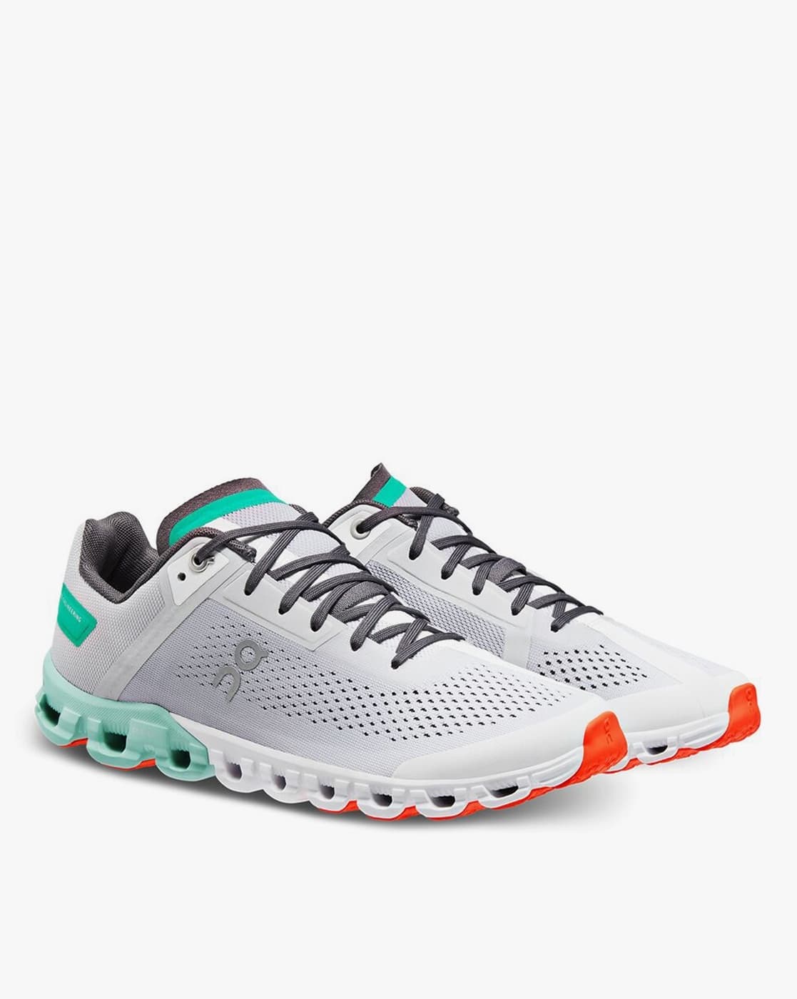 Buy ON Women Cloudflow Lace-Up Running Shoes Green Grey