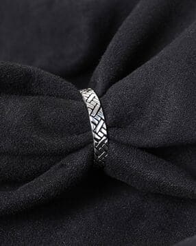 clara Men Oxidised Sterling Silver Ring-picture-15