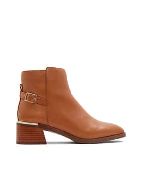 aldo Ankle-Length Boots With Genuine Leather Upper-picture-26
