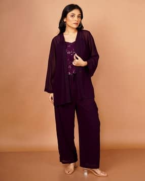 zink london Women Embellished 3-Piece Co-Ord Set-picture-48