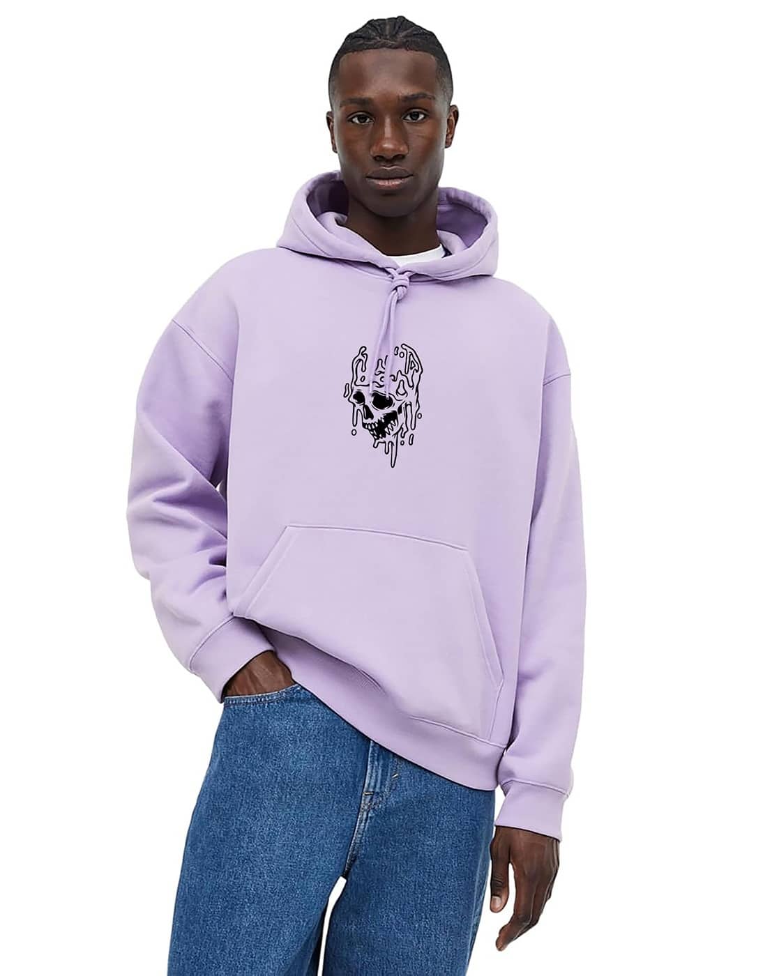 Dark Violet Purple Hoodie - L LA+ DARKNESSS HOODIE / VIOLET M size