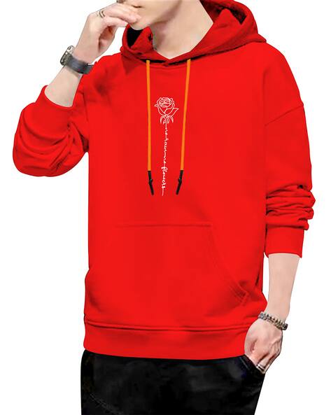 Buy Red Sweatshirt Hoodies for Men by Fashion And Youth Online