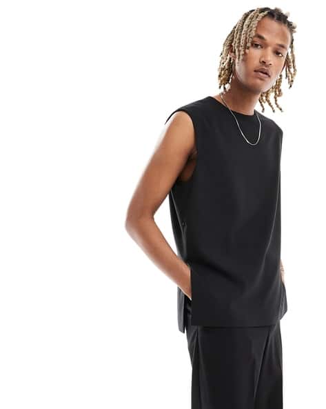 Price History of ASOS DESIGN Men Boxy Fit Sleeveless Suit Vest