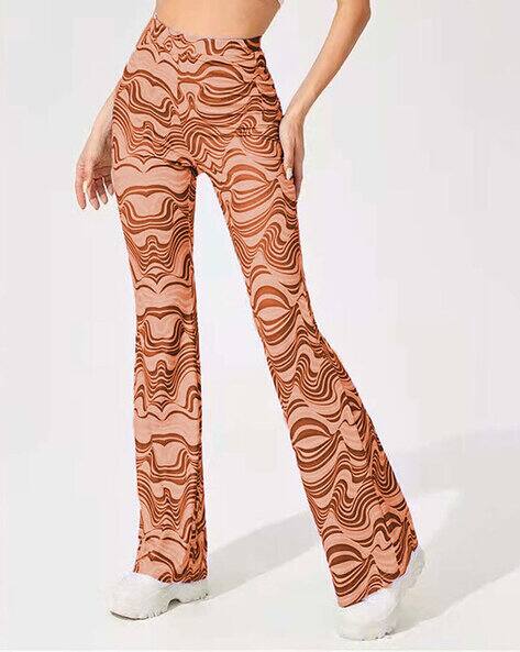 Buy Orange Trousers Pants for Women by Lulu Sky Online