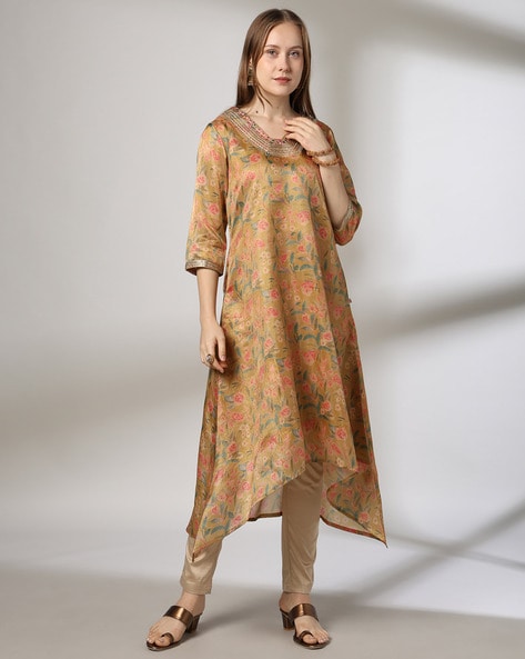 Mustard Kurtas for Women by AVAASA MIX N' MATCH Online | Ajio.com