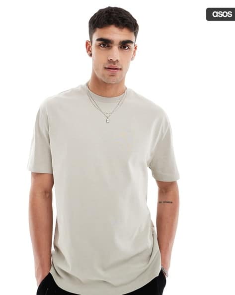 Men 240 GSM Heavyweight Relaxed Fit Cotton Crew-Neck T-Shirt