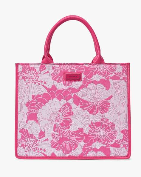 Lino Perros Women Floral Print Satchel with Detachable Strap