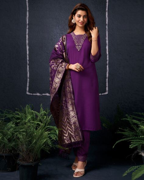 Embellished & Embroidery Kurta Set Price in India