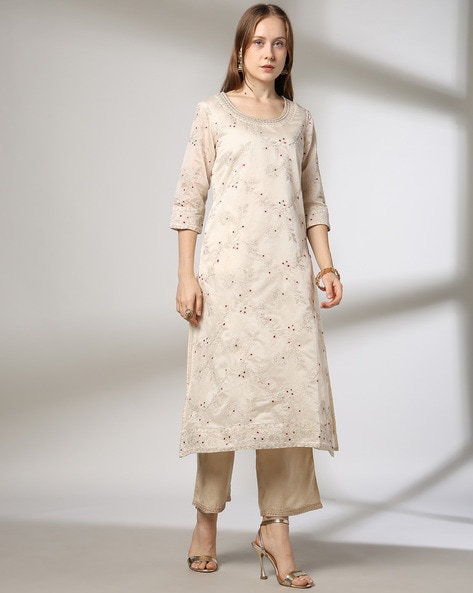 Off White Kurtas for Women by AVAASA MIX N' MATCH Online | Ajio.com