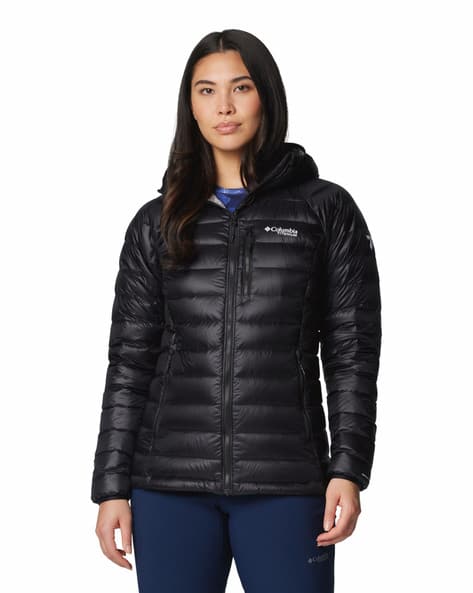 Women Zip-Front Hooded Puffer Jacket