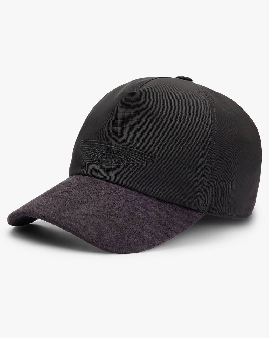 Buy BOSS Boss X Aston Martin Faux Suede Visor Cap | Black Color