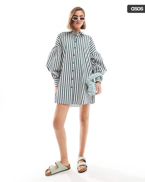 Buy ASOS DESIGN Women Striped Boyfriend Shirt... Online | Ajio.com Buy ASOS DESIGN Women Striped Boyfriend Shirt... Online | Ajio.com