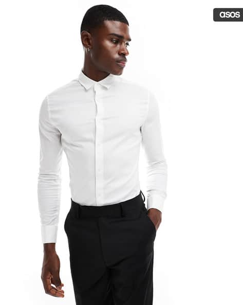 Oxford Shirt Extra Slim Dress Shirts Men Extra Slim Fit Oxford