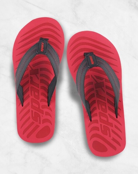 Sparx slippers red colour online