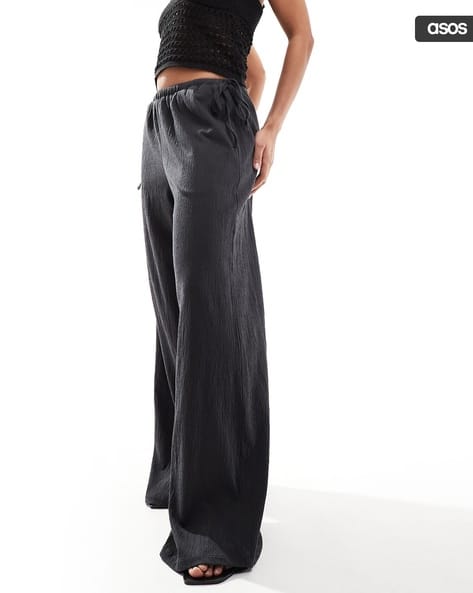 Buy Charcoal Trousers Pants for Women by ASOS DESIGN Online