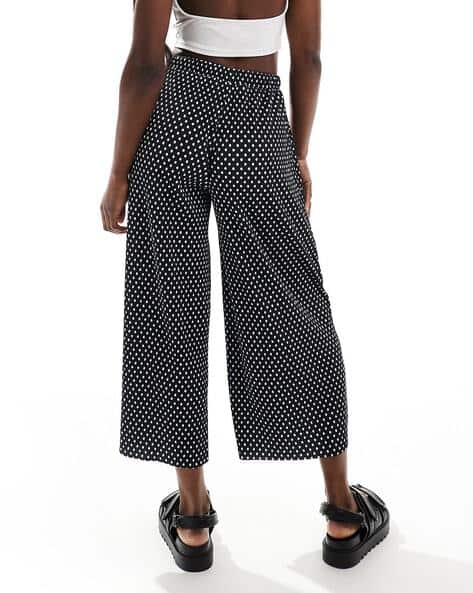 Plisse Trousers Polka Dot Trousers Asos Plisse Wide Trousers Polka