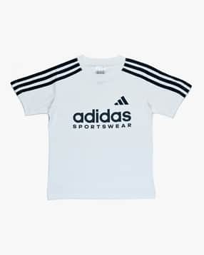 adidas kids Boys Brand Print Regular Fit Round-Neck T-Shirt-picture-50