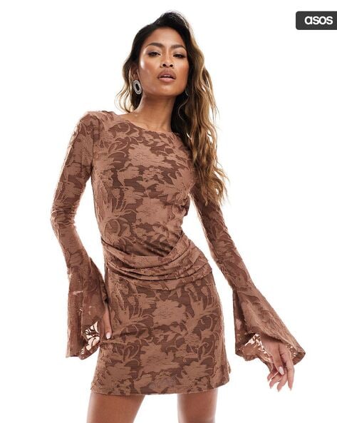 Buy Brown Dresses for Women by ASOS DESIGN Online Ajio