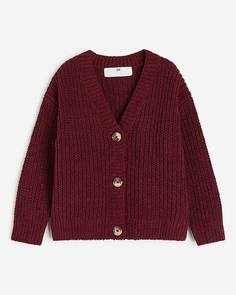Women Rib-knit Cardigan