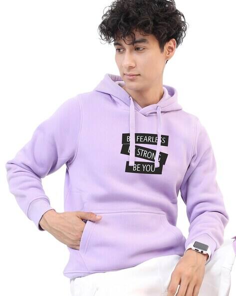 Buy Lavender Sweatshirt Hoodies for Men by PICPOK Online