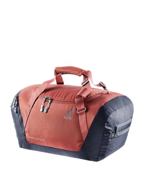 Colour-Block Duffel Bag with Adjustable Straps Packing Bag