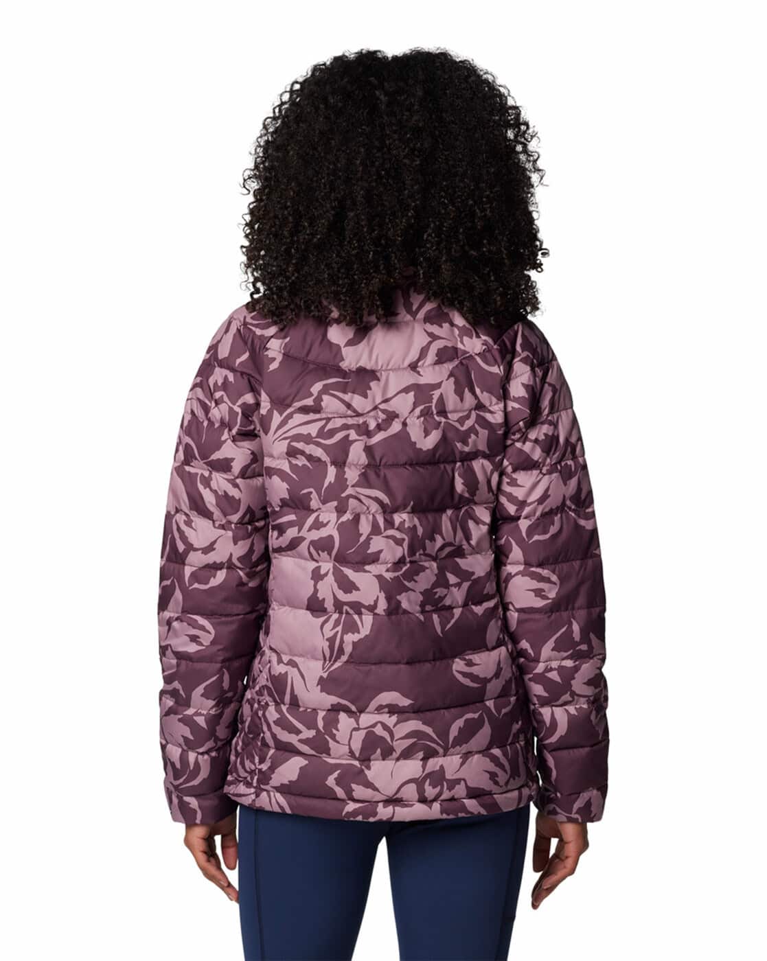 Buy Columbia Women Printed Zip-Front Hooded Puffer Jacket | Purple