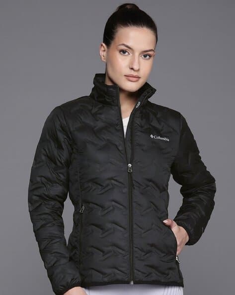 Women Regular Fit Zip-Front Jacket