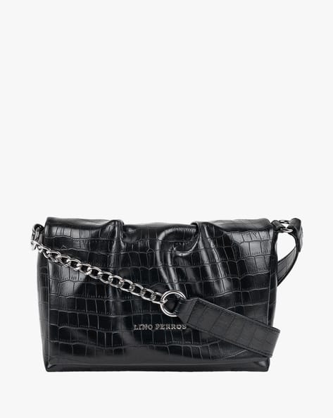 Lino Perros Women Croc-Embossed Sling Bag