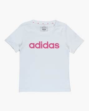 Girls Brand Print Slim Fit Round-Neck T-Shirt-image-21