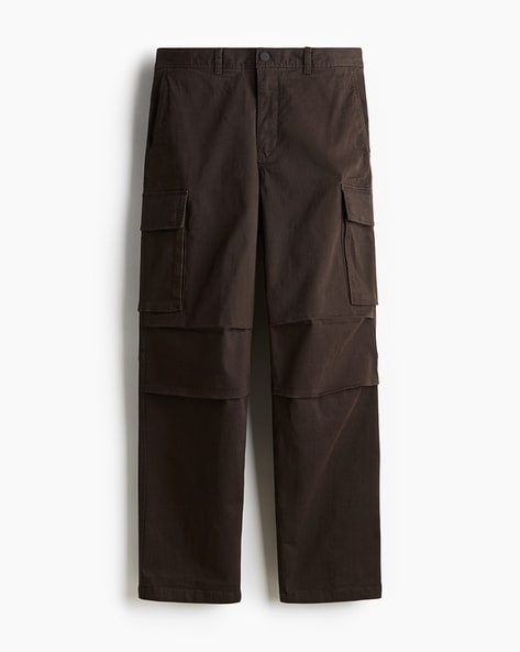 Mens Relaxed Fit Cargo Trousers