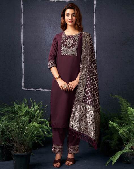 Embellished & Embroidery Kurta Set Price in India