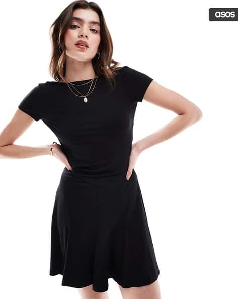 Women Low-Back Mini A-Line Dress