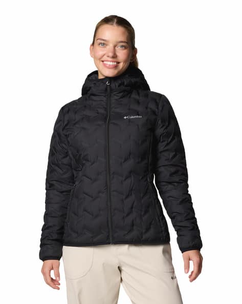 Women Zip-Front Hooded Puffer Jacket