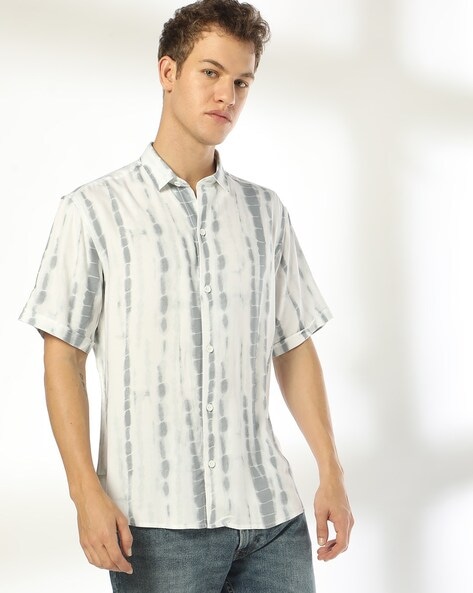 Men Tie & Dye Relaxed Fit Shirt