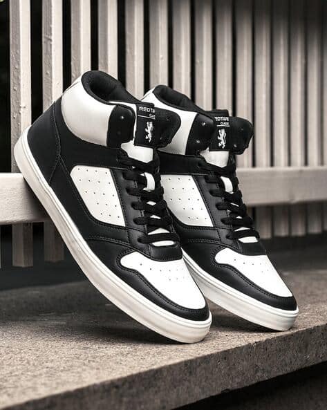 Colourblock Lace-Up Sneakers