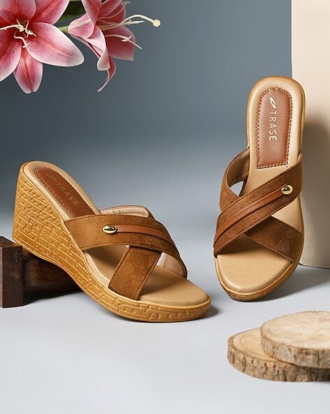 Women Open-Toe Multi-Strapped Wedges